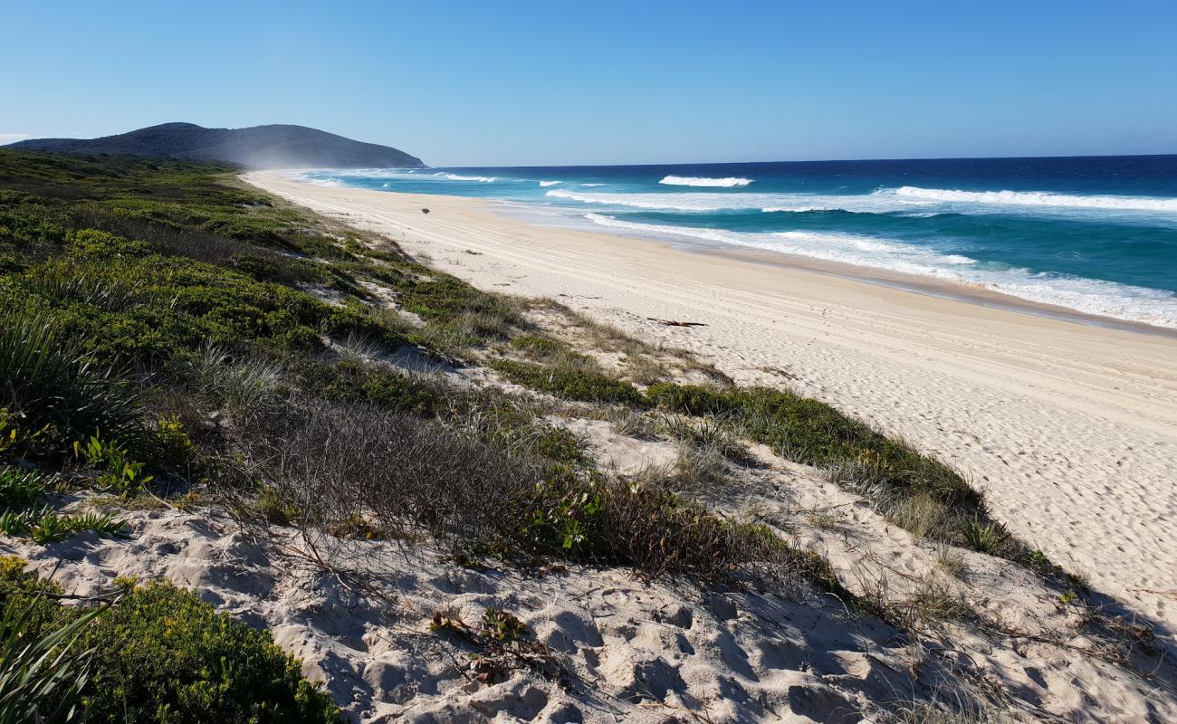 Seven Mile Beach'in fotoğrafı i̇nce bej kum yüzey ile