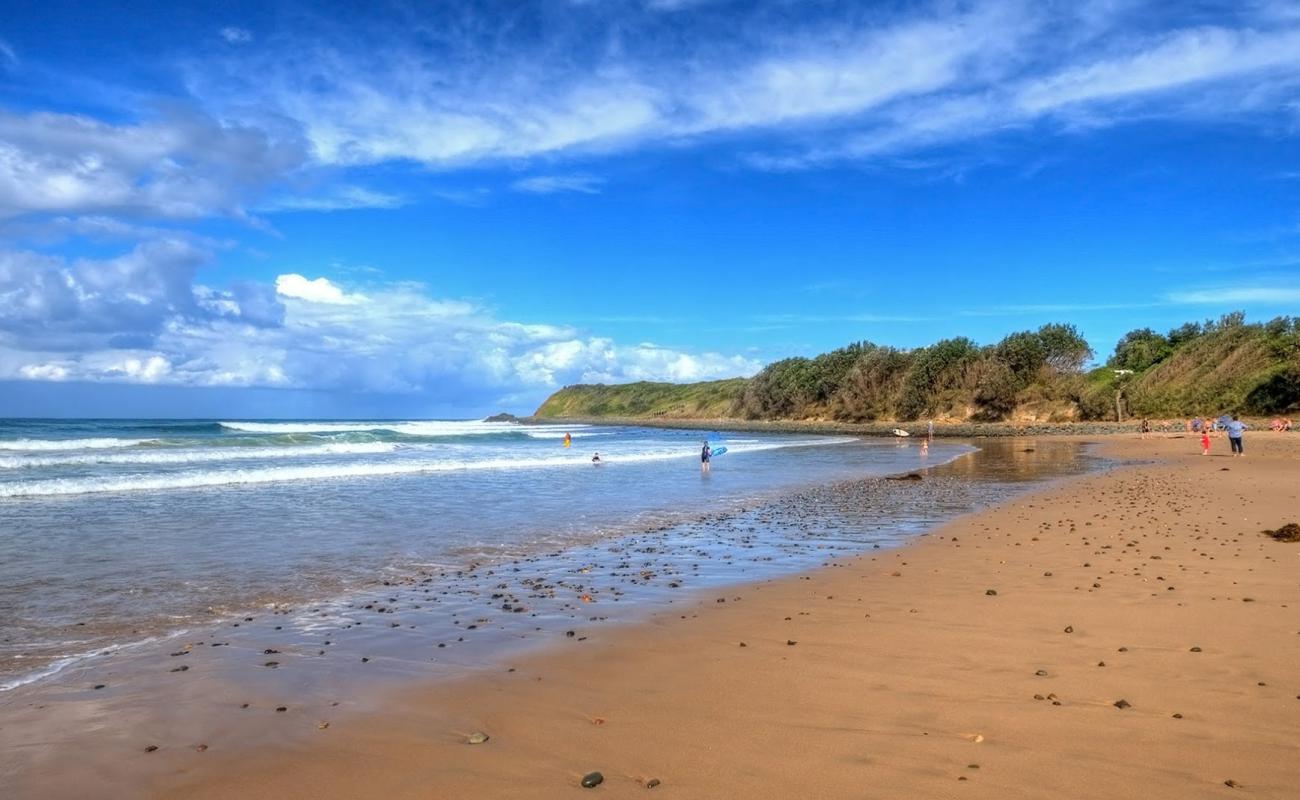 Wallabi Beach'in fotoğrafı parlak kum yüzey ile