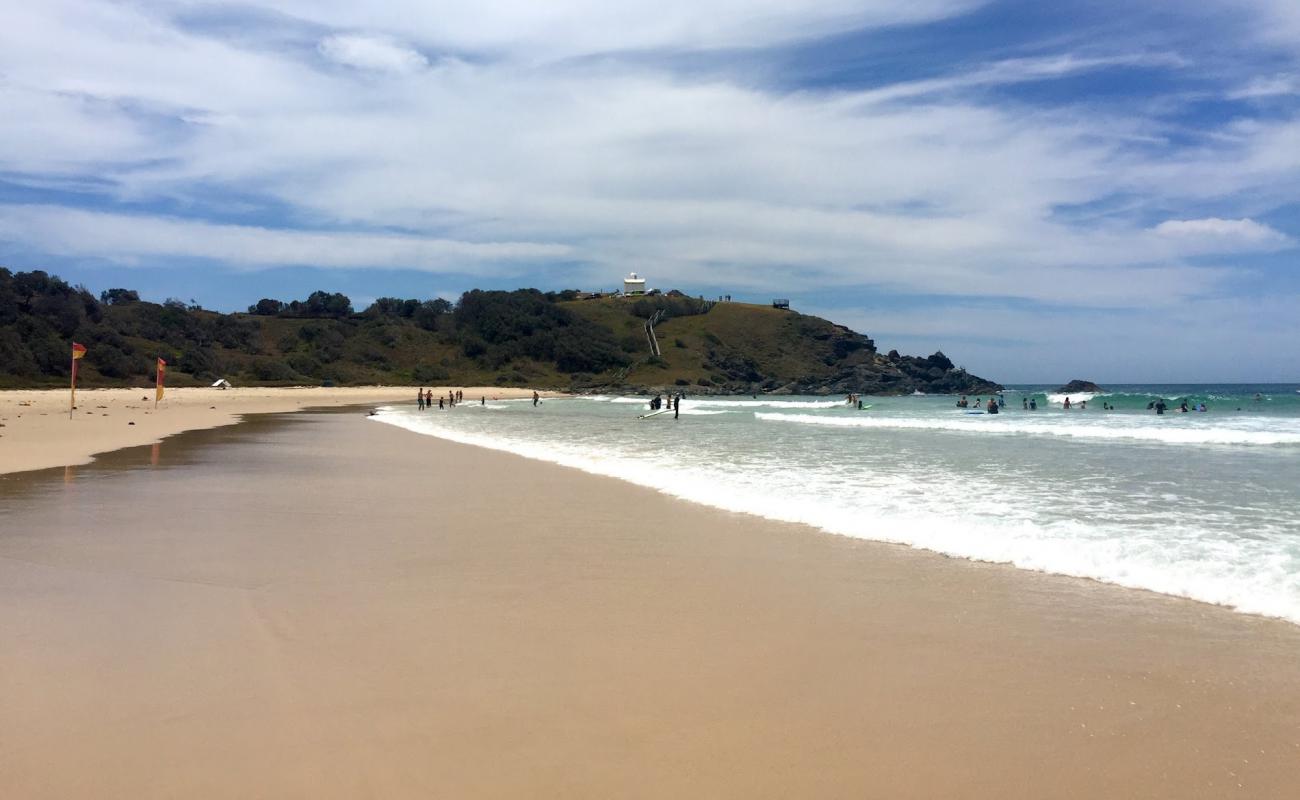 Port Macquire Lighthouse Beach'in fotoğrafı i̇nce bej kum yüzey ile