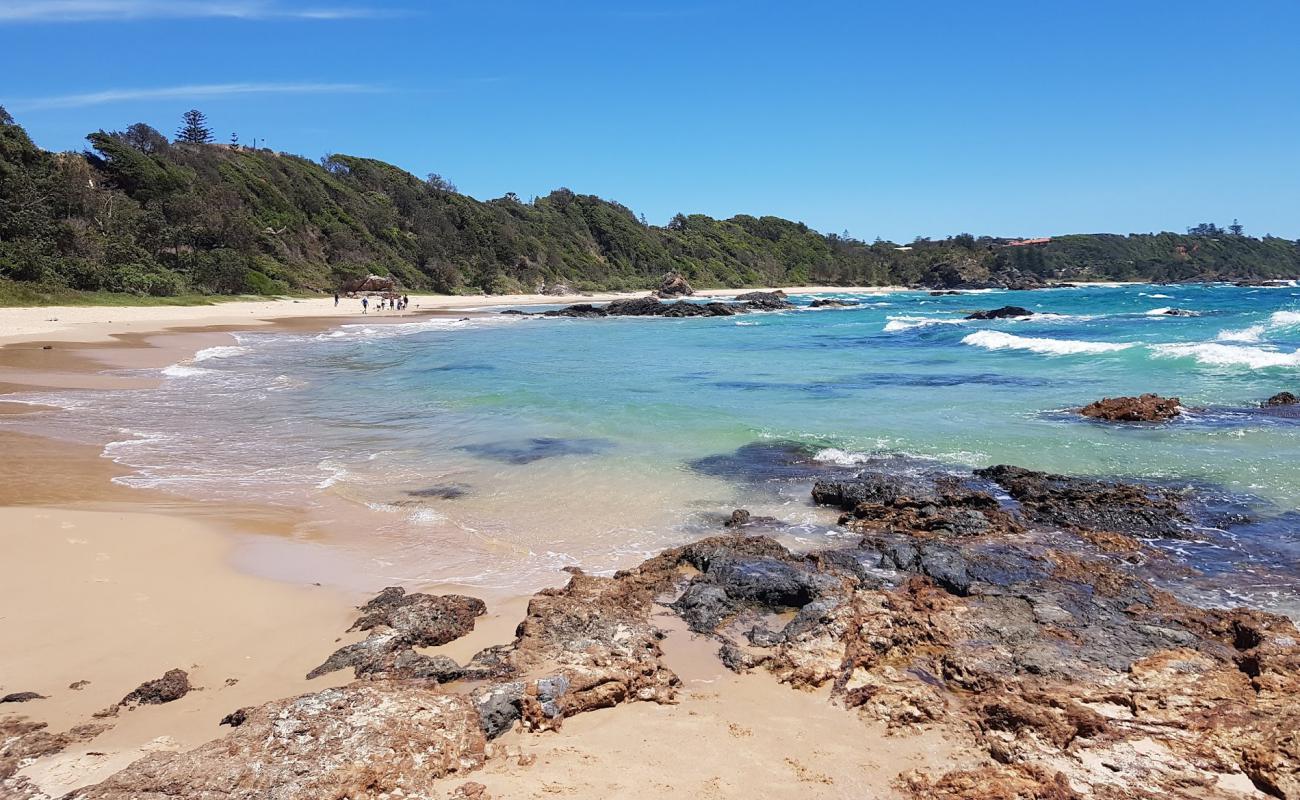 Nobbys Beach'in fotoğrafı açık bej kum yüzey ile