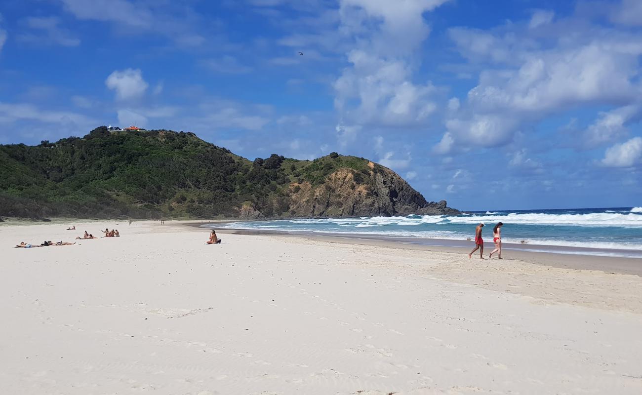 Tallow Beach II'in fotoğrafı parlak kum yüzey ile