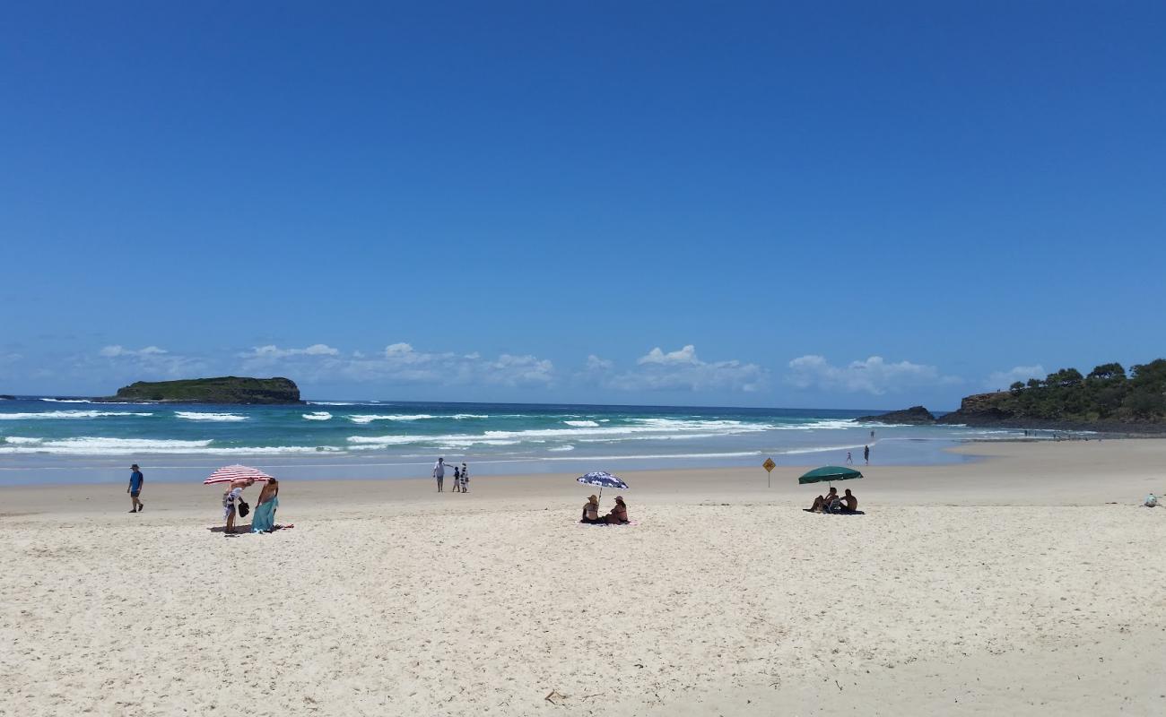 Fingal Head Beach'in fotoğrafı parlak ince kum yüzey ile