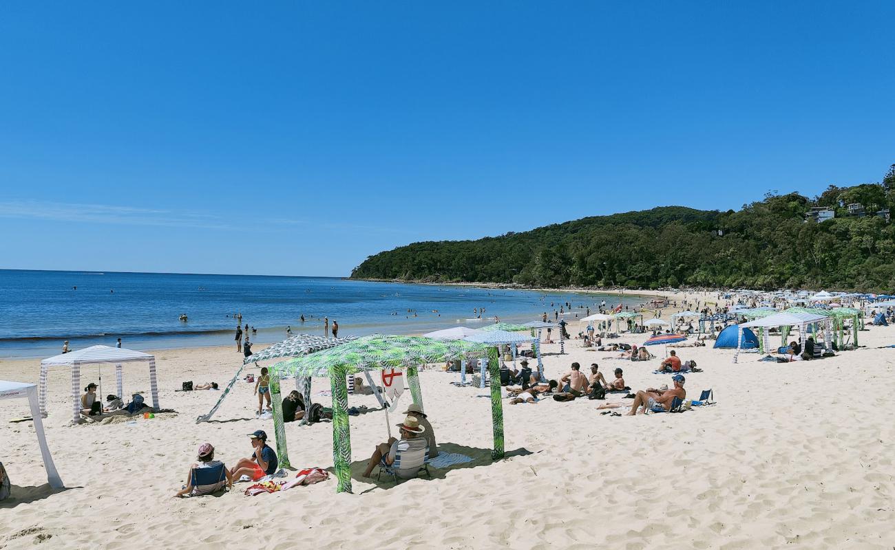 Noosa Heads Main Beach'in fotoğrafı parlak ince kum yüzey ile