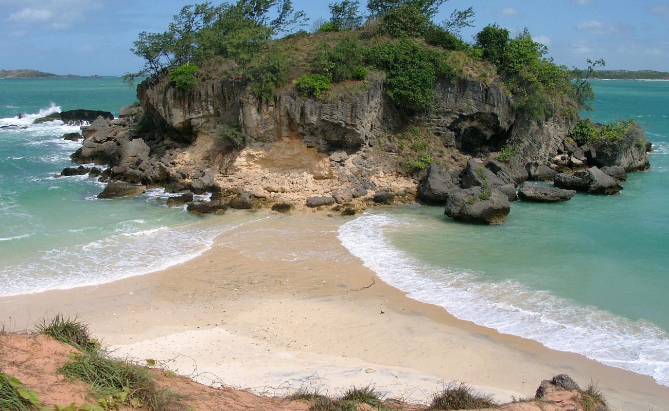 Lonely Beach'in fotoğrafı parlak kum yüzey ile