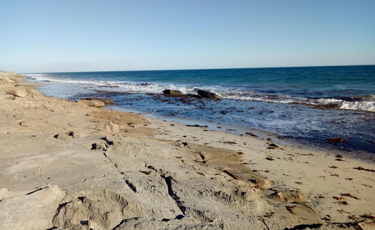 African Reef Beach'in fotoğrafı bej kum ve kayalar yüzey ile