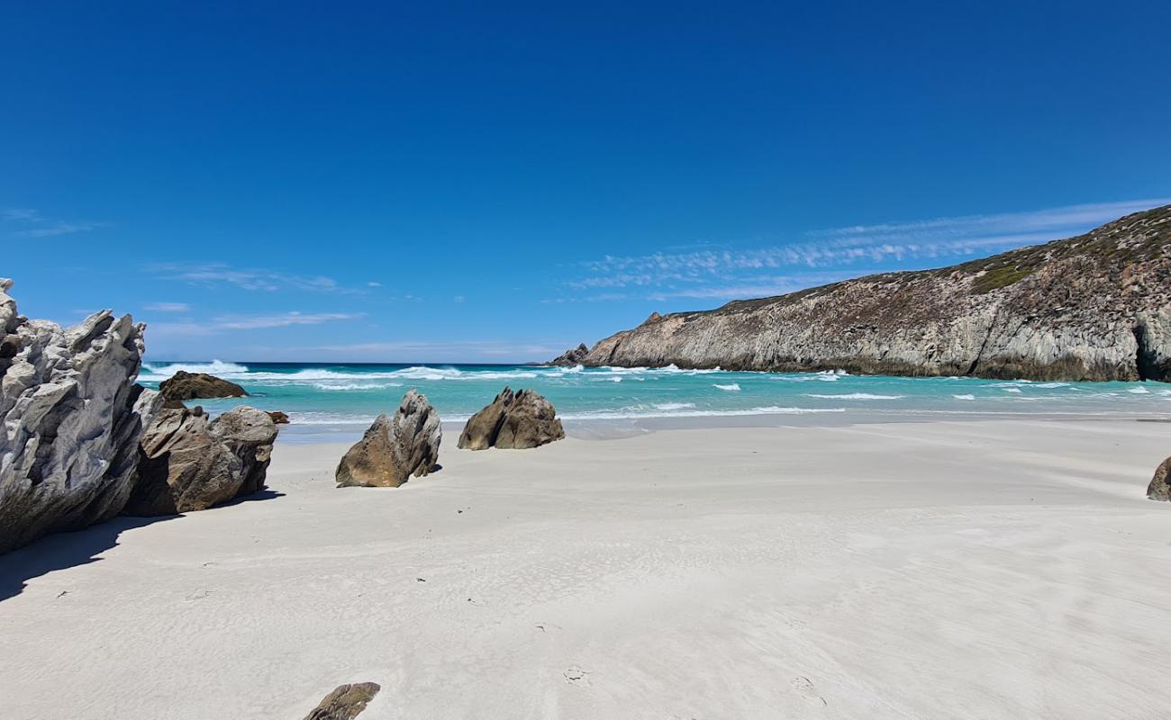 Whalebone Beach'in fotoğrafı i̇nce beyaz kum yüzey ile