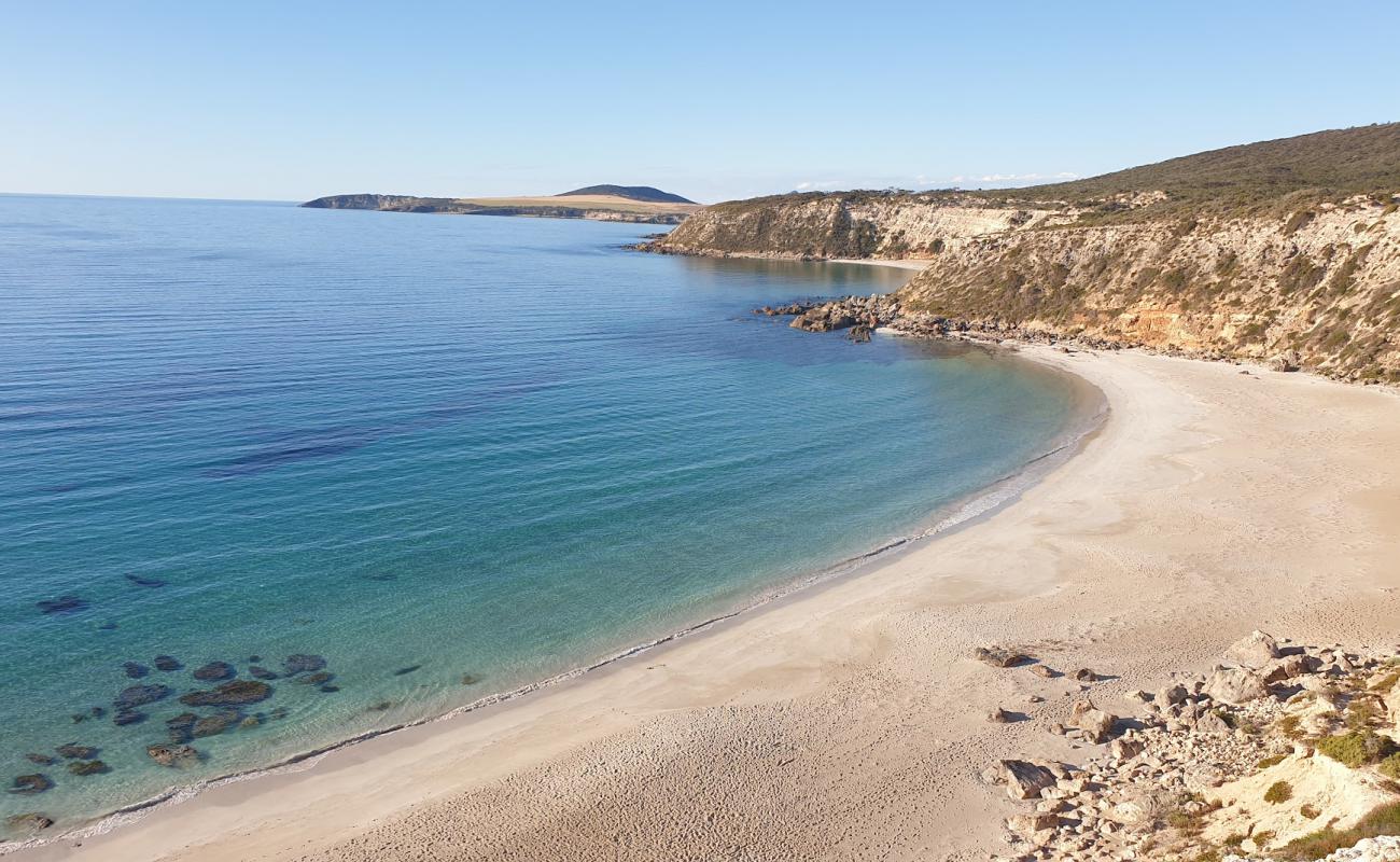 Gallipoli Beach'in fotoğrafı açık bej kum yüzey ile