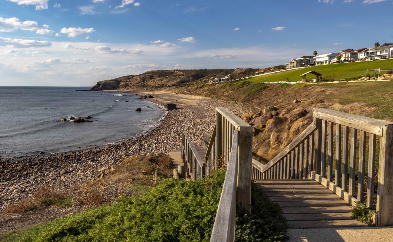 Hallett Cove Beach'in fotoğrafı bej kum ve çakıl yüzey ile
