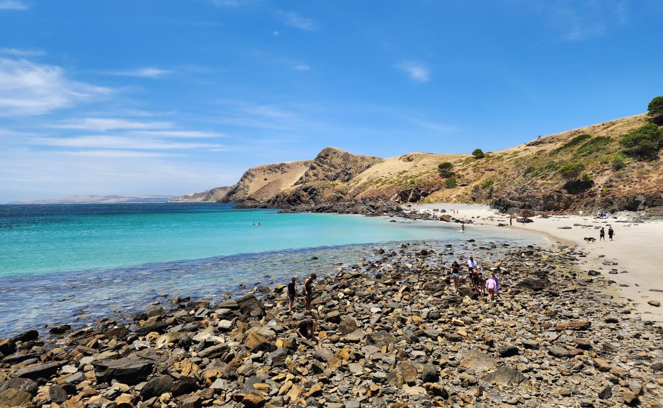 Second Valley Beach'in fotoğrafı parlak kum ve kayalar yüzey ile