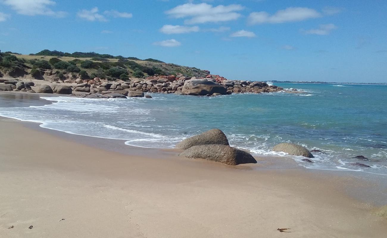 Basham Beach'in fotoğrafı açık bej kum yüzey ile