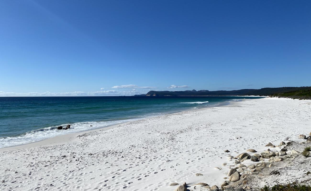 Friendly Beach'in fotoğrafı açık bej kum yüzey ile
