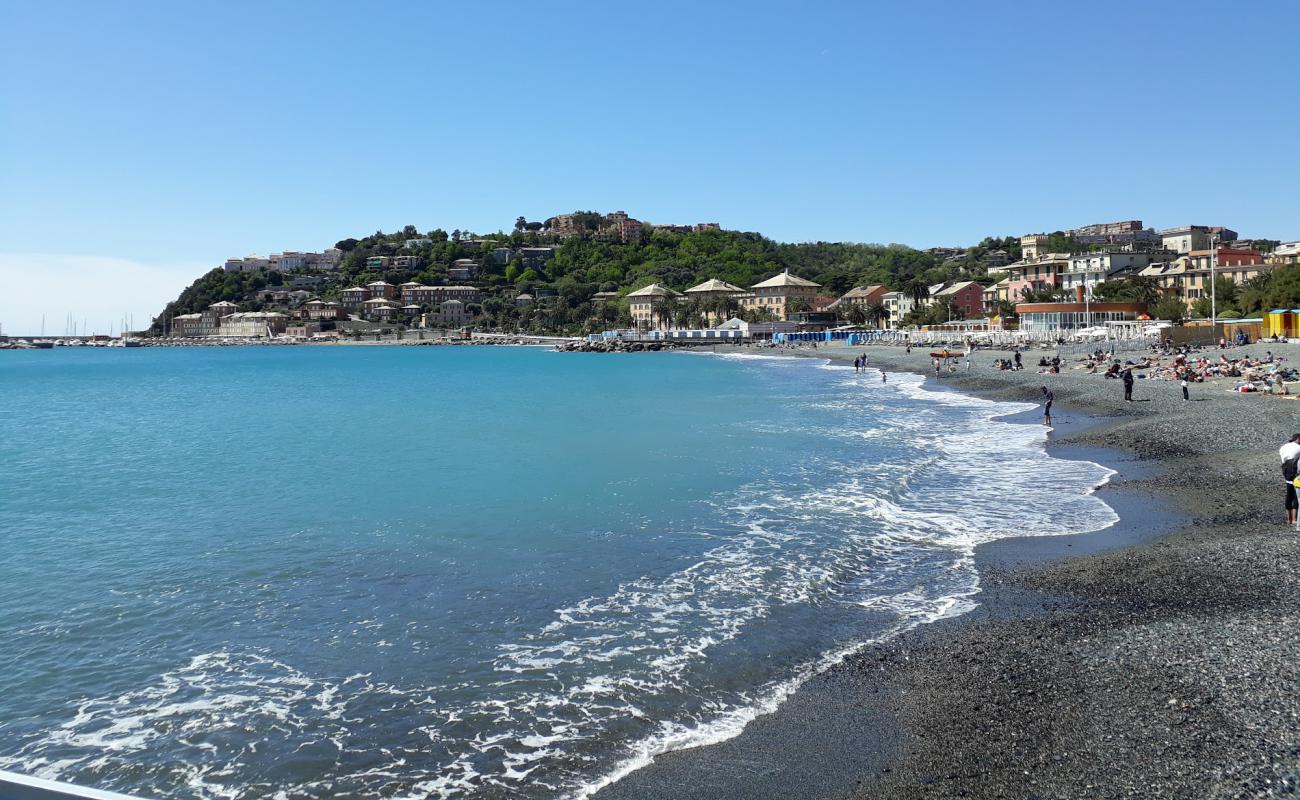 Spiaggia di Arenzano'in fotoğrafı siyah kum ve çakıl yüzey ile