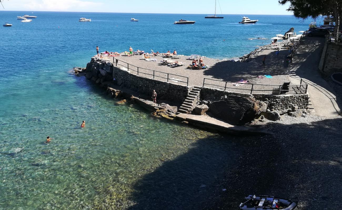 Spiaggia Riva Trigoso'in fotoğrafı koyu i̇nce çakıl yüzey ile