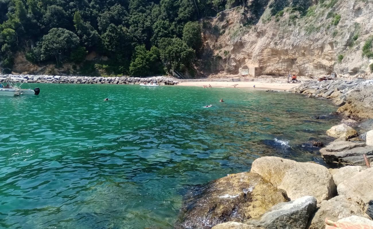 Spiaggia della Marinella di San Terenzo'in fotoğrafı kahverengi kum yüzey ile