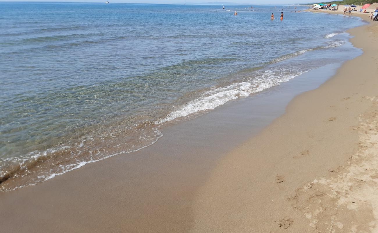 San Vincenzo Beach'in fotoğrafı kahverengi kum yüzey ile