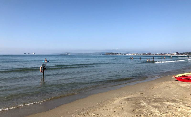 Spiaggia quagliodromo II'in fotoğrafı kahverengi kum yüzey ile