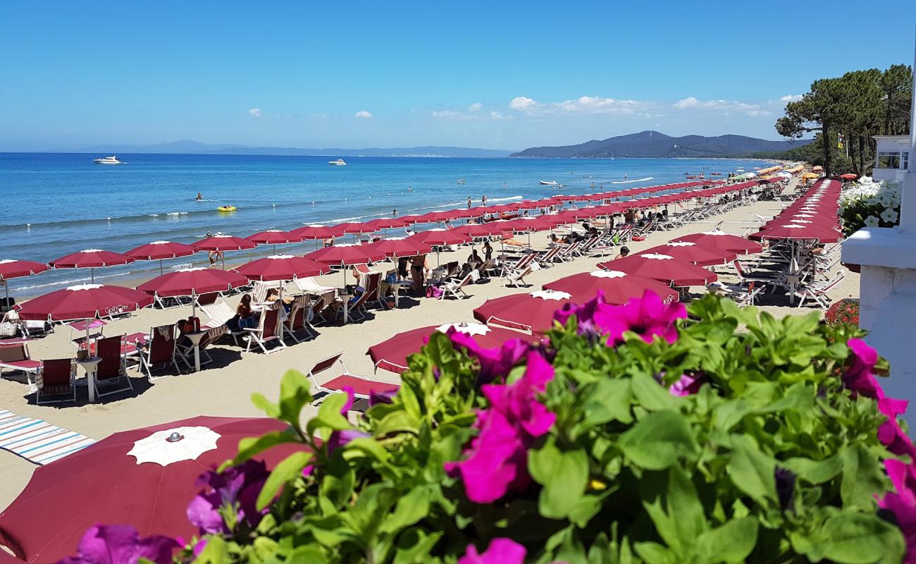 Punta Ala beach II'in fotoğrafı kahverengi kum yüzey ile