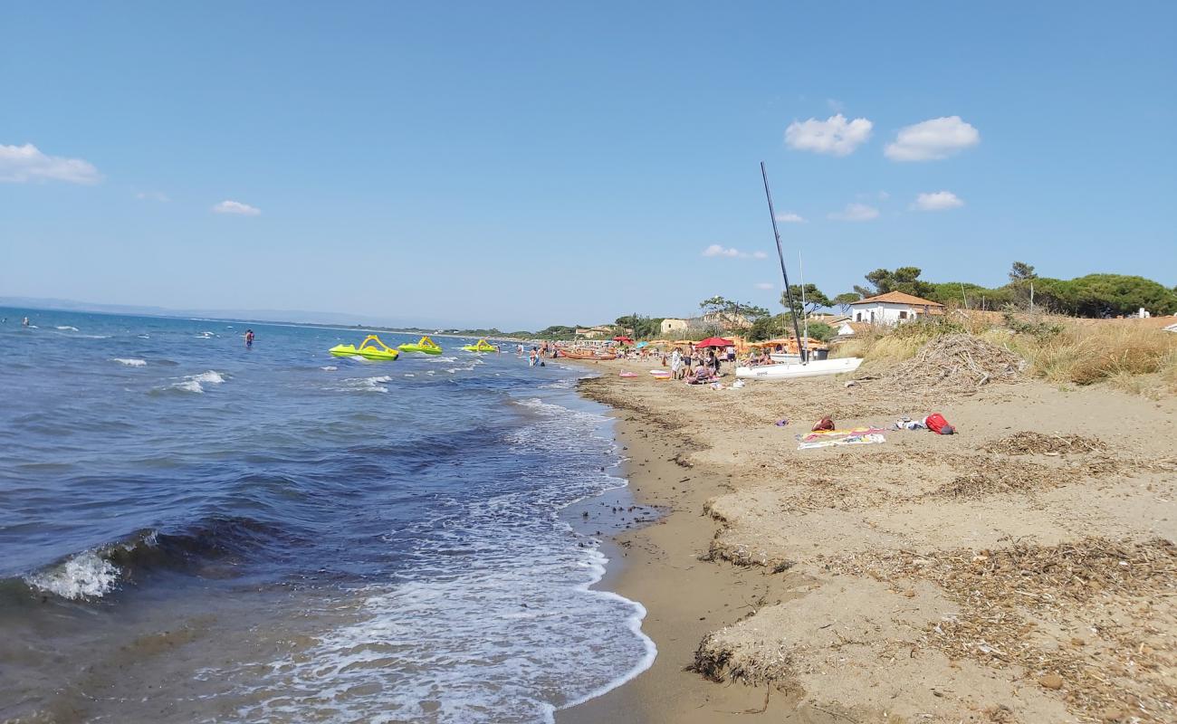 Spiaggia di St.Liberata'in fotoğrafı siyah kum ve çakıl yüzey ile