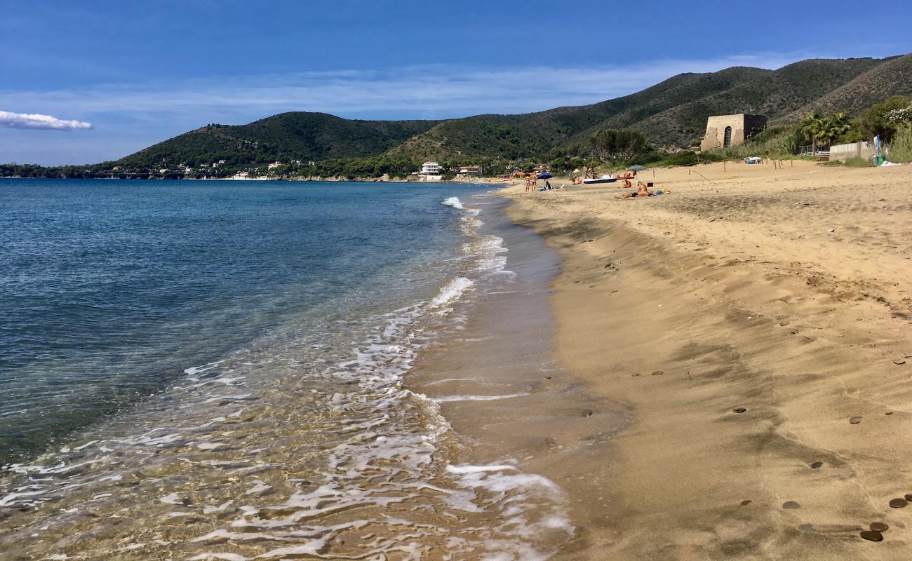 Spiaggia di Baia Arena'in fotoğrafı kahverengi kum yüzey ile