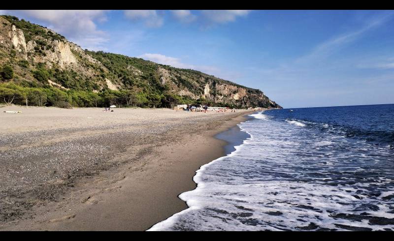 Melibea beach'in fotoğrafı kahverengi kum yüzey ile