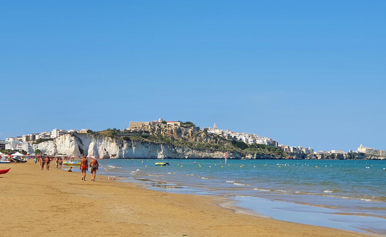 Spiaggia di Vieste'in fotoğrafı i̇nce kahverengi kum yüzey ile