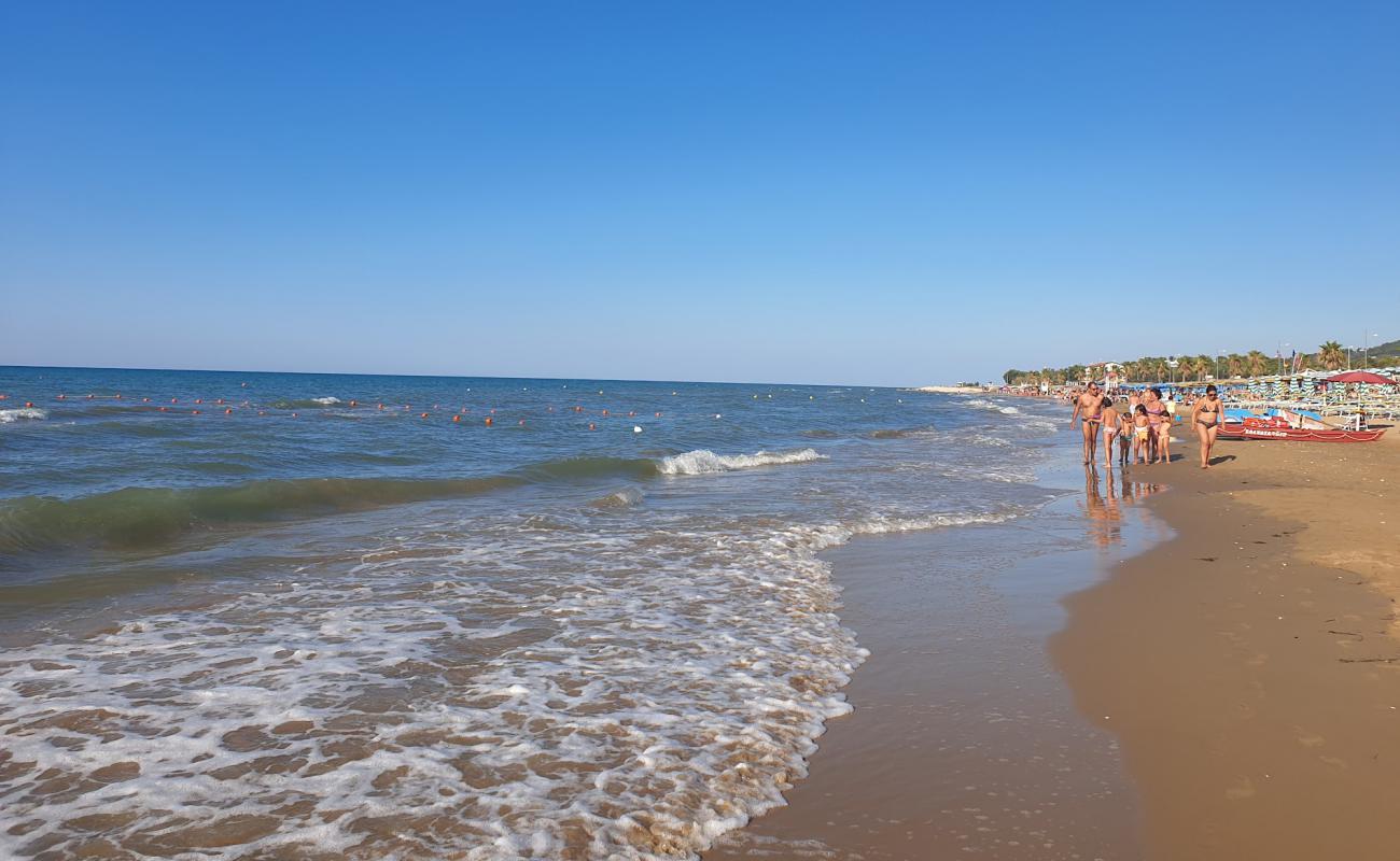 Spiaggia di Lido del Sole'in fotoğrafı kahverengi kum yüzey ile