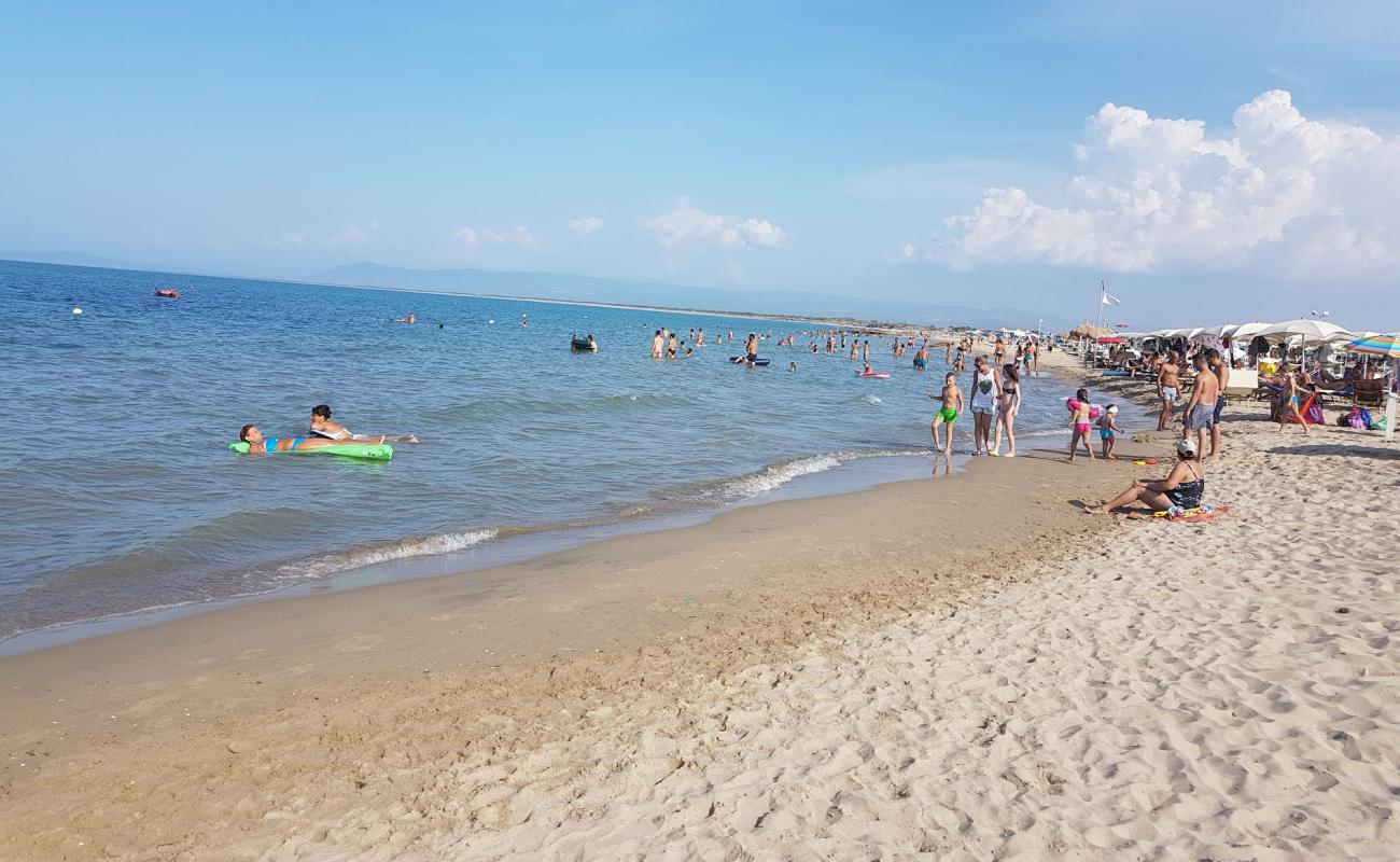 Spiaggia di Marina di Lesina'in fotoğrafı kahverengi kum yüzey ile