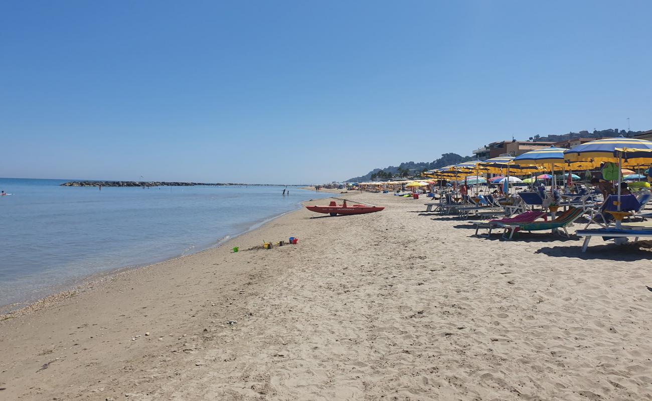 Spiaggia di Cupra Marittima'in fotoğrafı açık bej kum yüzey ile