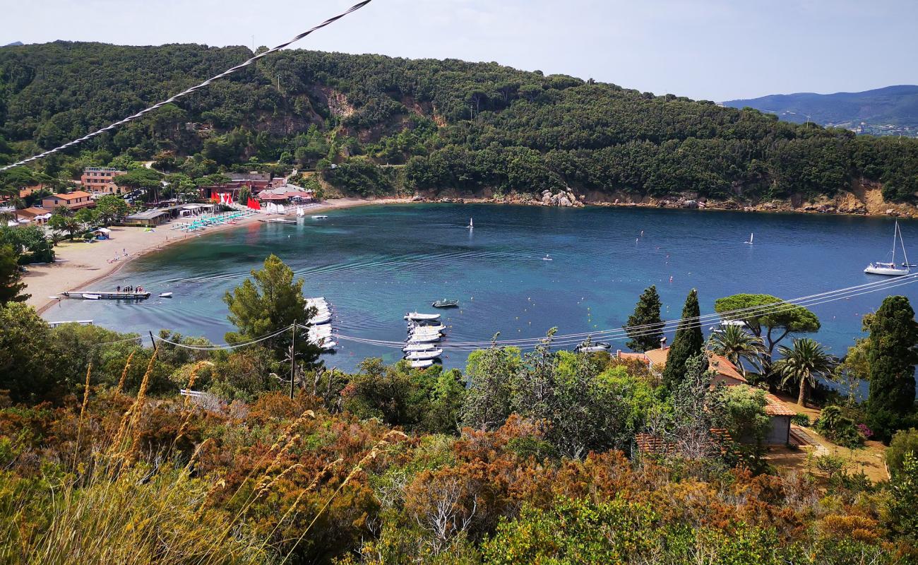Spiaggia di Bagnaia'in fotoğrafı gri çakıl taşı yüzey ile