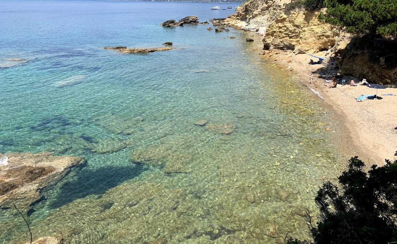 Spiaggia di Peducelli'in fotoğrafı bej kum ve çakıl yüzey ile