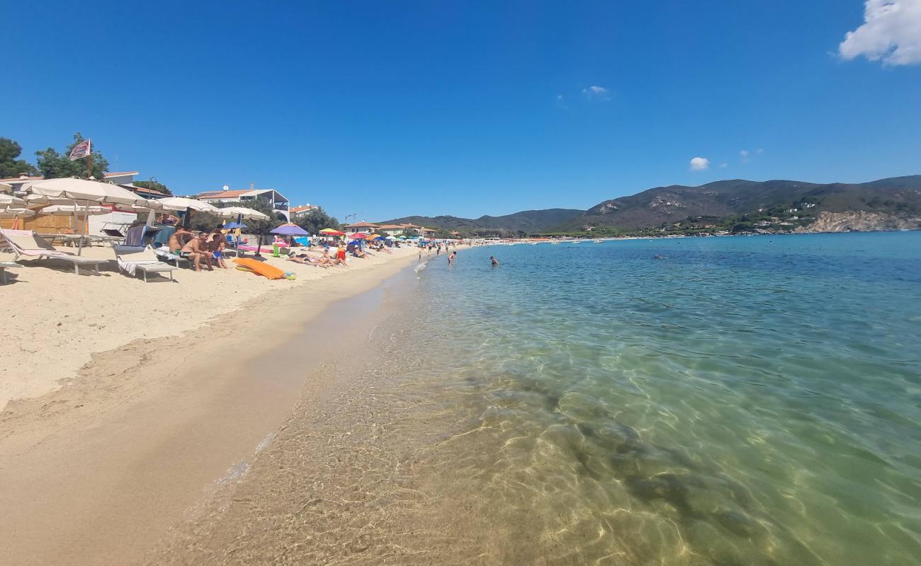 Marina di Campo Plajı'in fotoğrafı parlak ince kum yüzey ile