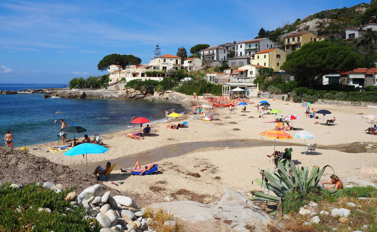 Spiaggia di Seccheto'in fotoğrafı hafif ince çakıl taş yüzey ile