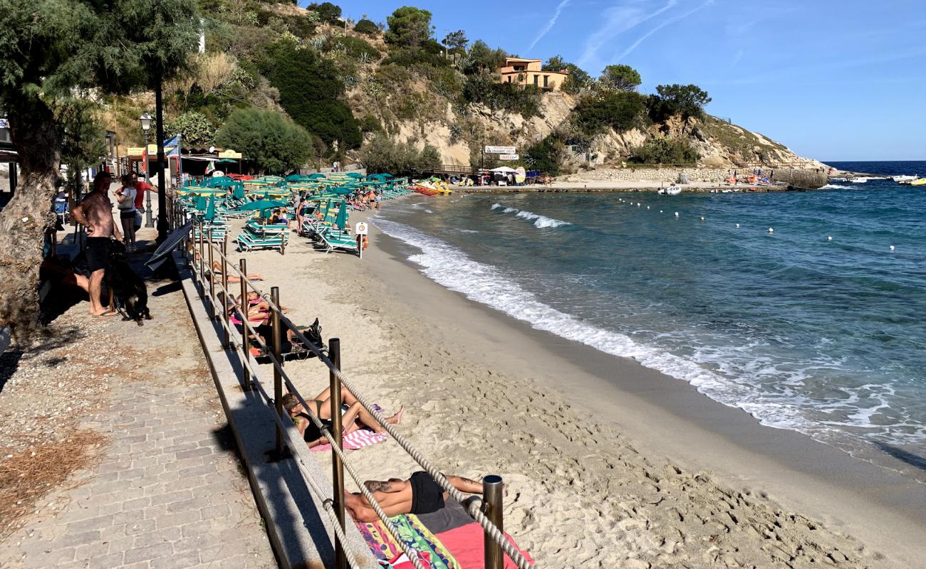 Sant'Andrea Beach'in fotoğrafı parlak ince kum yüzey ile