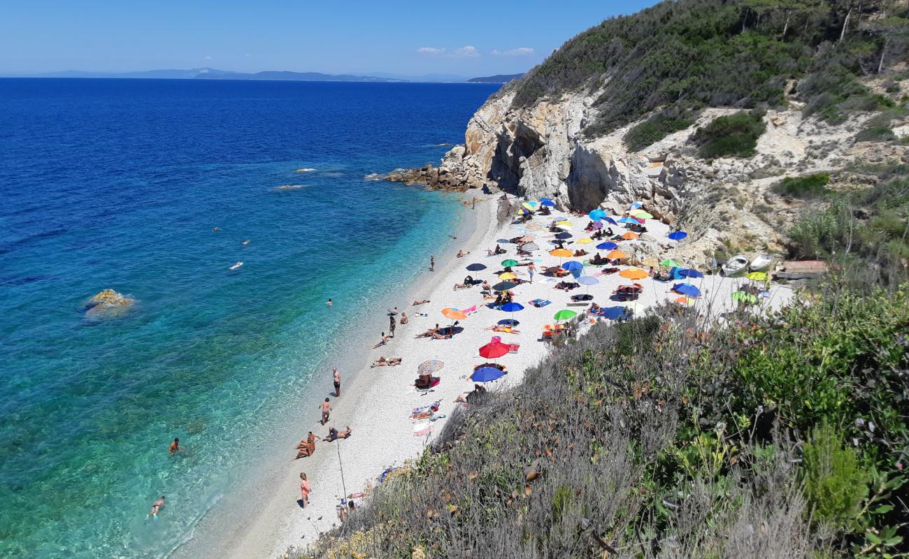 Spiaggia La Sorgente'in fotoğrafı beyaz ince çakıl yüzey ile