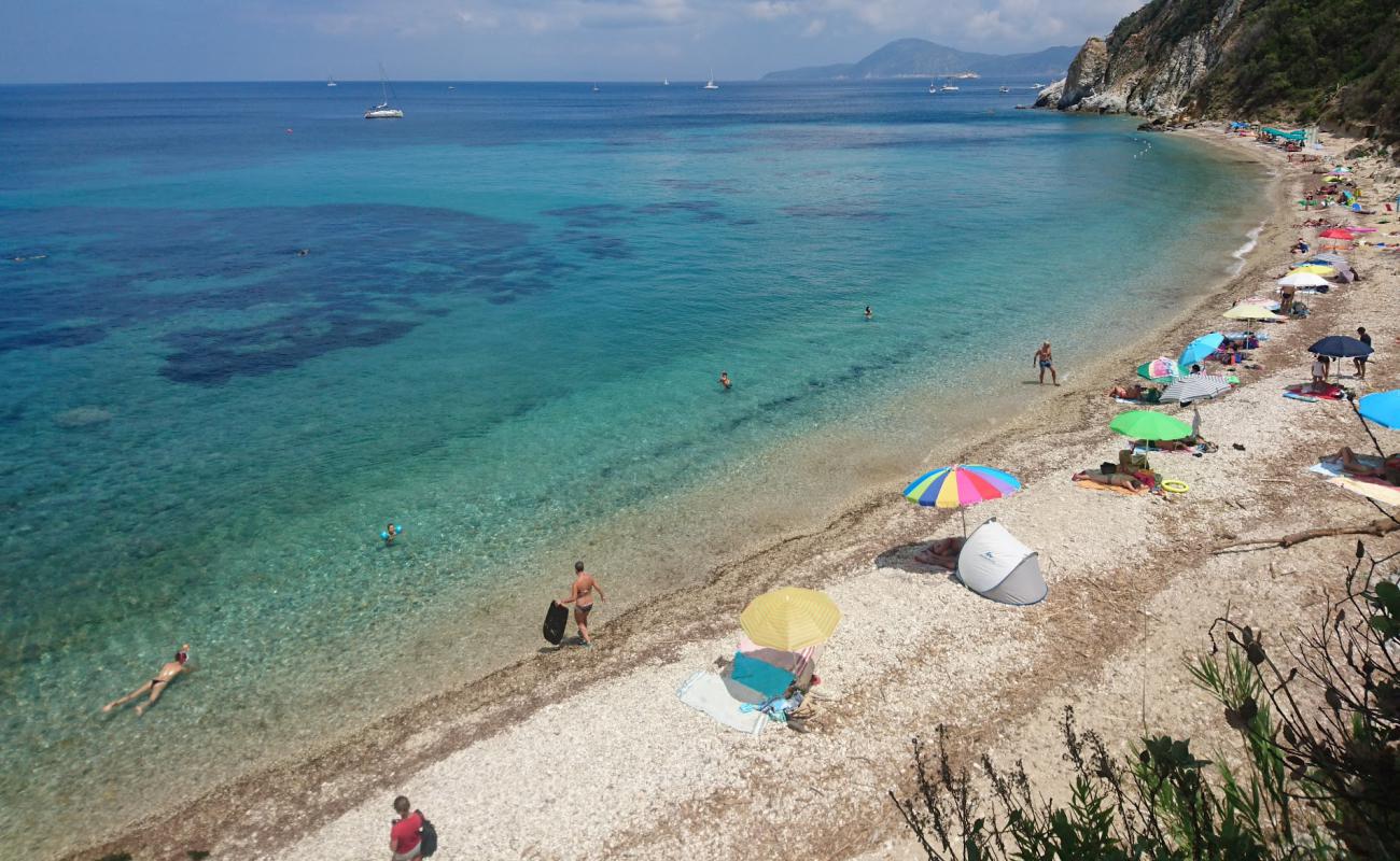 Spiaggia di Seccione'in fotoğrafı beyaz çakıl taş yüzey ile