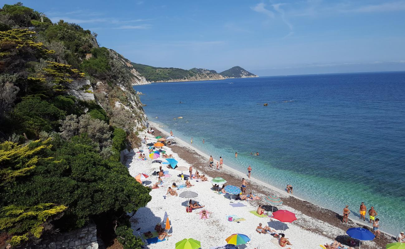 Capo Bianco Plajı'in fotoğrafı beyaz kum yüzey ile