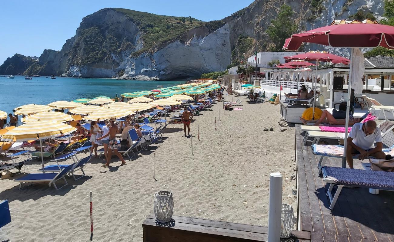 Frontone beach'in fotoğrafı gri ince çakıl taş yüzey ile