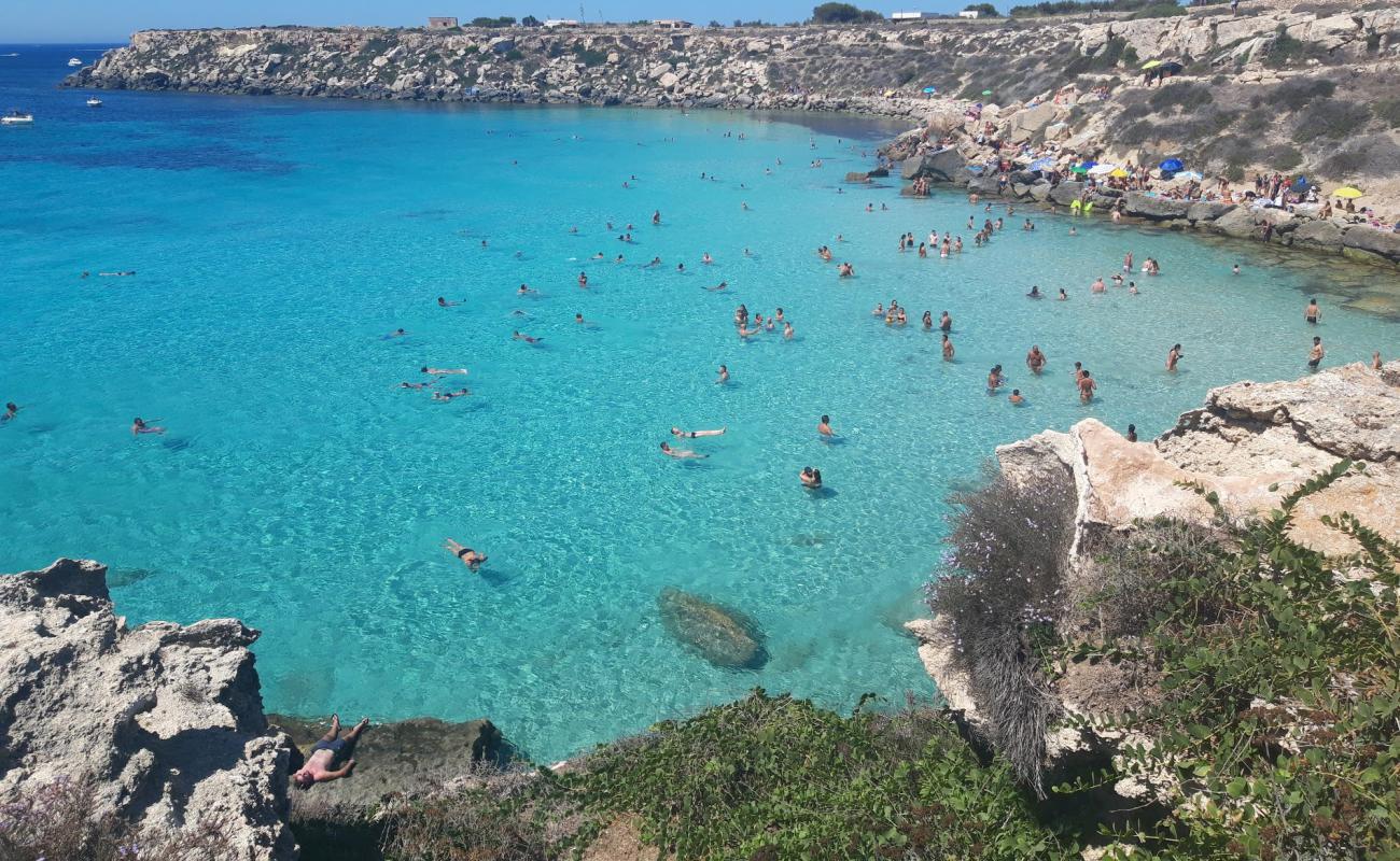 Scogliera Cala Azzurra'in fotoğrafı rocky shore yüzey ile