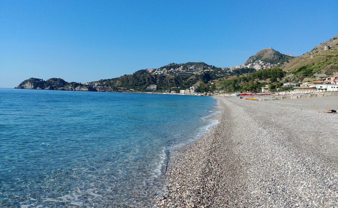 Spiaggia di Mazzeo'in fotoğrafı gri kum ve çakıllar yüzey ile