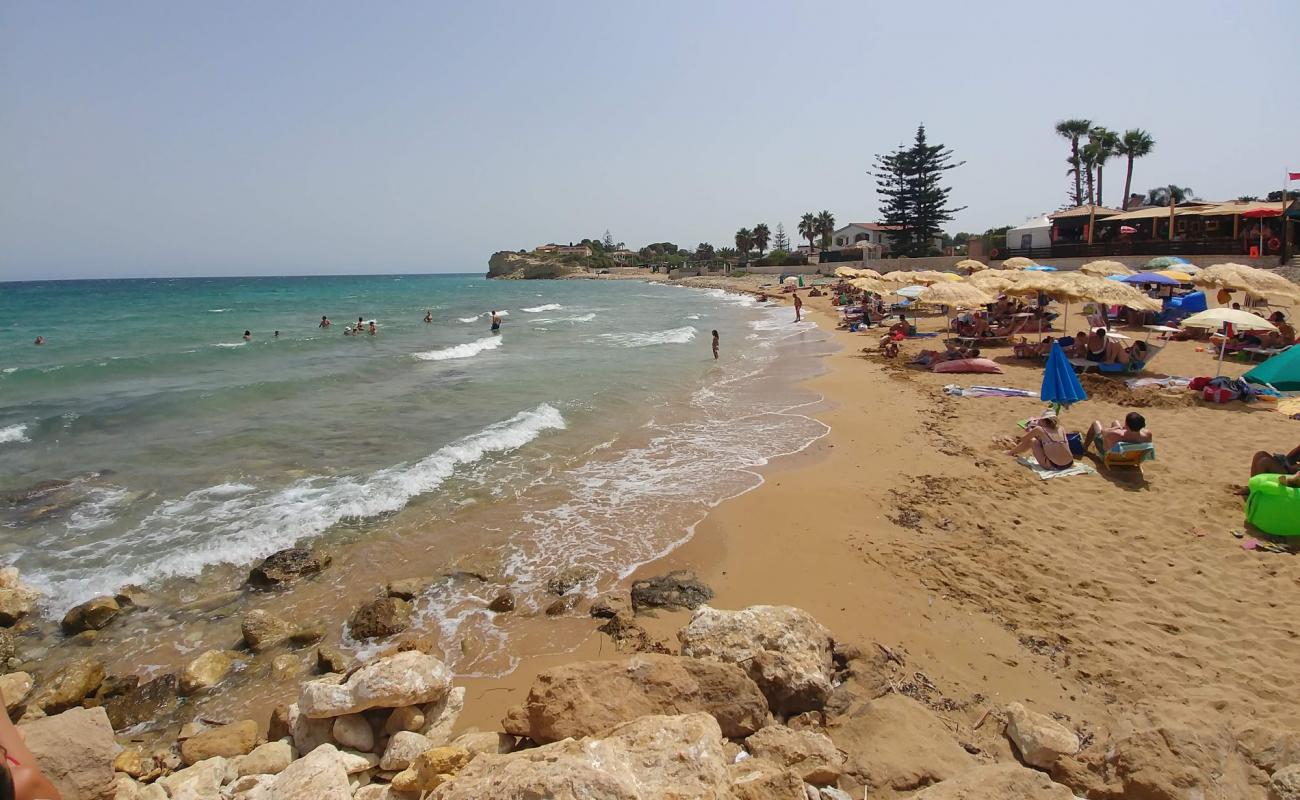 Spiaggia Di Gallina'in fotoğrafı i̇nce kahverengi kum yüzey ile