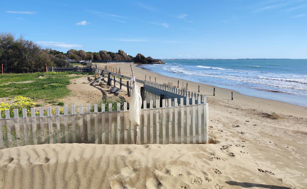 Spiaggia di Ciriga'in fotoğrafı kahverengi kum yüzey ile