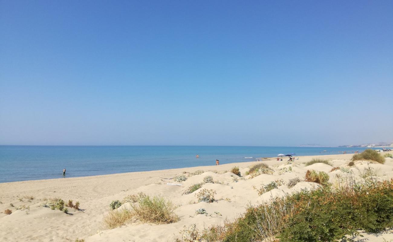 Spiaggia di Manfria'in fotoğrafı açık bej kum yüzey ile