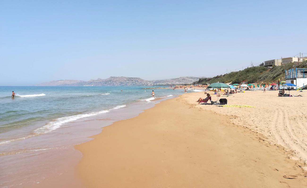Spiaggia Pisciotto'in fotoğrafı açık bej kum yüzey ile