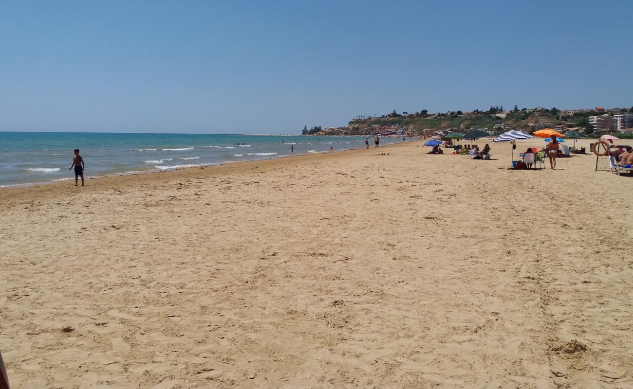 Spiaggia Punta Piccola'in fotoğrafı açık bej kum yüzey ile