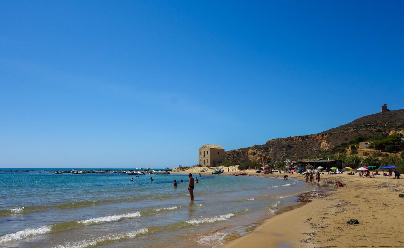 Spiaggia Le Pergole'in fotoğrafı açık bej kum yüzey ile