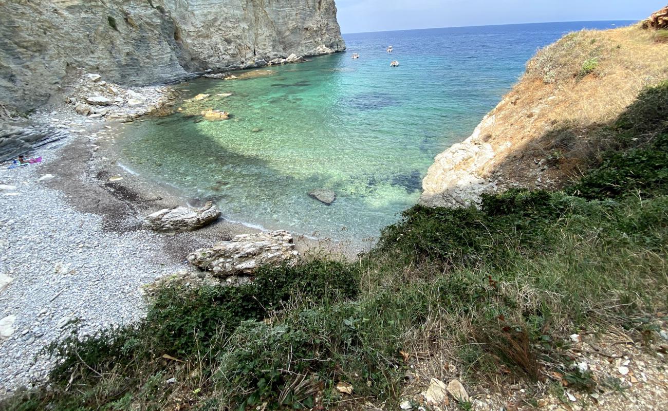 Cala dei Sogni'in fotoğrafı gri çakıl taşı yüzey ile