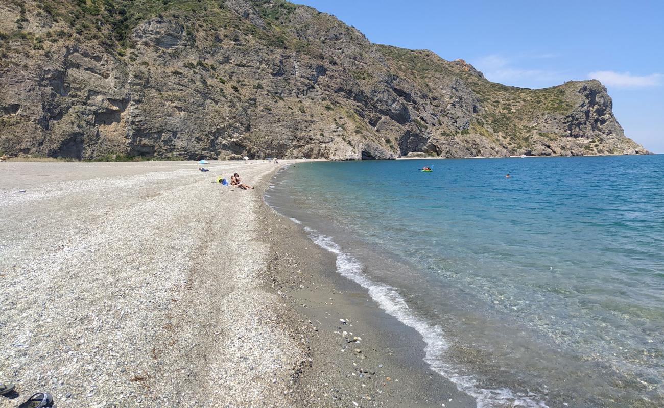 Spiaggia Marinello verso le Eolie'in fotoğrafı gri kum ve çakıllar yüzey ile
