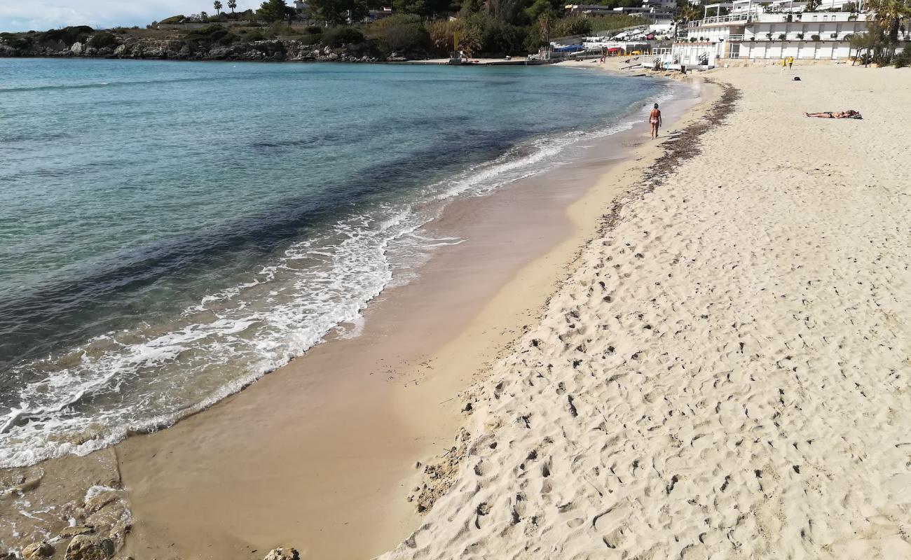 Spiaggia lido Gandoli'in fotoğrafı i̇nce bej kum yüzey ile