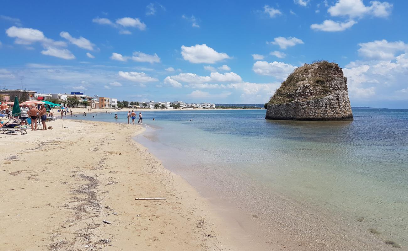 Spiaggia Marina Di Salve'in fotoğrafı parlak ince kum yüzey ile