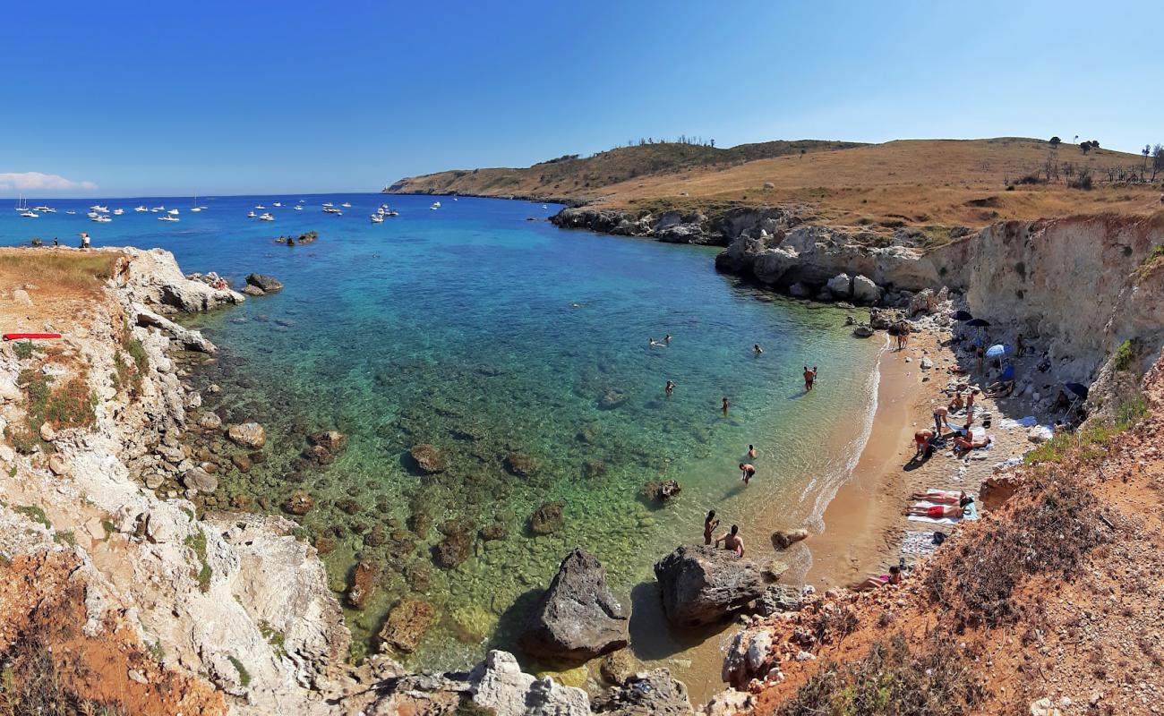 Spiaggetta dell'Orte'in fotoğrafı taşlı kum yüzey ile